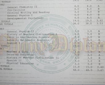 Fake Transcript Watermark